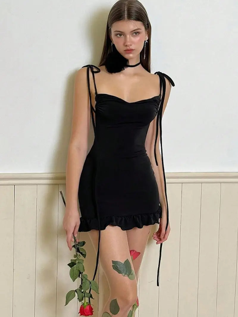Women's Sexy French-Inspired Backless Ruched Pencil Mini Dress